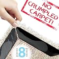 Carpet Tape Rug Pud Anti Curling Rug Grippers Non Slip Carpet Gripper for Hardwood Floors Anti Slip Rug Gripper Grips Reusable Non Skid Carpet Corners Keeps Your Rugs in Place Makes Corners Flat