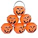 dazzling toys Pumpkin Candy Holder | 12 Mini Trick treat Halloween Candy Buckets | Family Friendly Halloween Candy Holders