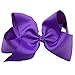 XIMA 25pcs 5inch Grosgrain Hair Bows with Clip for Children Hair Accessories (with clip mixcolors)