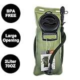 WACOOL 2L 2Liter 70oz Running Cycling Hiking BPA Free Hydration Pack Bladder, Leak-proof Water Reservoir