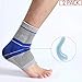 Ankle Brace, Elastic & Breathable Ankle Support Compression Sleeves Ankle Stabilizer/Foot Protection Socks with Silicone Pad for Sprain Relieves Pain Running Men Women - 2 Pack Medium