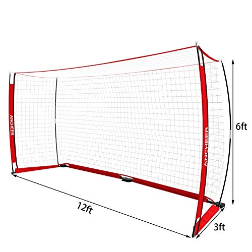 Ancheer Portable Soccer Goal Nets & Football Goal for Backyard, 12 x 6