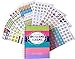 2017-2018 Reminder Binder Planner + Bonus Set of 432 Planner Stickers Gift Set (Planner + Busy Mom Stickers)