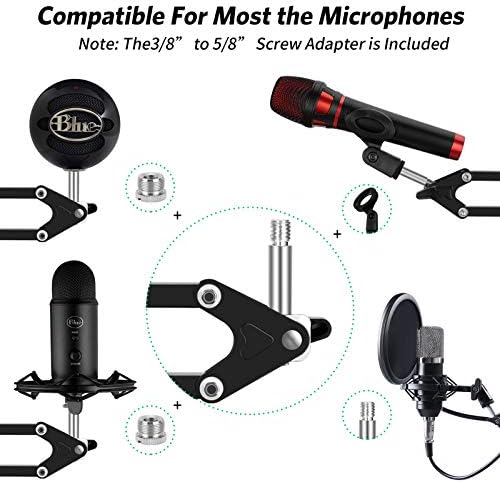 Blue Yeti microphone with desk clip displayed, valued at $42.99.