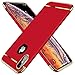 TORRAS Lock Series for iPhone X Case/for iPhone Xs Case 3-in-1 Luxury Anti-Scratch Hard Cover with Electroplated Frame Phone for iPhone Xs/X, Red