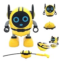 MEYALL Multi-Function Robot Toys, Pull Back Car Toy, Novelty Spinning Tops, Gyro Battling Game Tops, Wind Up Toys for Kids Boys Girls Kiddos Child Adults Gifts