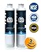 K&J Replacement Samsung Compatible Refrigerator Water Filter for DA2900020B, RF263BEAESR, and RF28HMEDBSR - Samsung HAF-CIN/EXP and 46-9101 Refrigerator Water Filter, NSF 42 Certified (2-Pack)