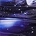 Ammybeddings 4 PCs Cool Starry Sky Comforter Cover Set Twin Size 3D Charming Galaxy Bedding For Kids 1 Blue Duvet Cover 2 Pillow Shams and 1 Flat Sheet Soft Stylish Home Decor Duvet Cover Set