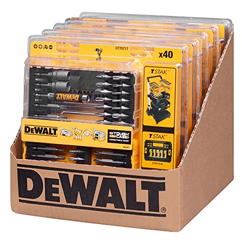 Coffret TOUGHCASE 40 Pièces - Embouts de Vissage - Pour Perceuse-Visseuse DT70717-QZ