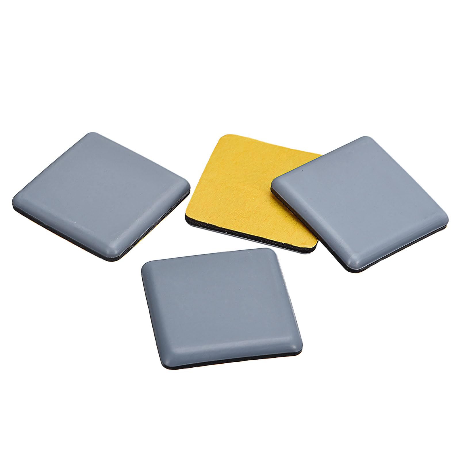 Photo 1 of uxcell Furniture Sliders, 4Pcs 2" x 2" - PTFE Square Appliance Slider, Self-Adhesive Chair Glides, Chair Leg Floor Protectors for Carpet Hardwood Floors