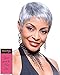 Mary Wig Color 3T51 - Foxy Silver Wigs Short Cropped Pixie Synthetic Wispy Layers African American Women's Machine Wefted Lightweight Average Cap Bundle MaxWigs Hairloss Booklet