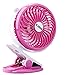 BLUBOON Clip on Fan Battery Operated Fan Portable for Baby Stroller 5 inches USB or Battery Powered