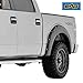 EAG Fender Flares 4pcs Black Textured Styleside Bed Pocket Riveted Bolt on Style Fit for 09-14