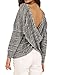 Persun Women's Sexy Long Sleeve Loose Cut Out Sweater