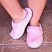 Home-X Women’s Cozy Microfiber Clog Slippers. Pink (Large)