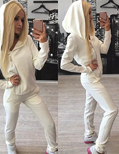 cindere Tracksuit For Women Two Piece Zip-up Sports Suit Hoodies Sweatshirt With Sweatpants