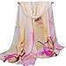 Datework Women's Long Soft Wrap Shawl Silk Chiffon Scarf (Beige)