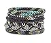 Kissed Karma Original Fairtrade Glass Seed Bead Nepal Bracelet. 6 Pcs Gothic Style Mix.