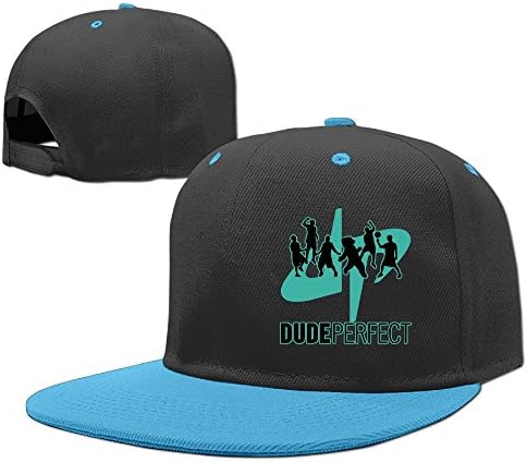 Sixskoo Children's Hip Hop Baseball Cap Dude Perfect Kid's Cute Cool Fitted Cap with Adjustable Snapback Hip Hop Hat RoyalBlue