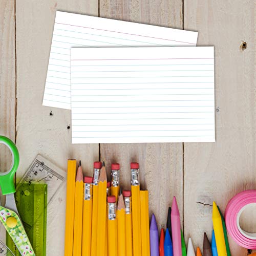 Home Advantage Ruled White Index Cards, File Note Cards (4-x-6-inch)