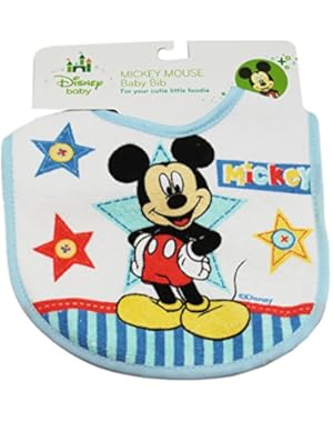 Light Blue Mickey Mouse Disney Baby Bib