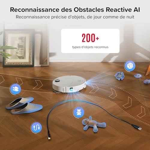 Qrevo Curv 2 Pro Robot Aspirateur Laveur avec Station 3.0, 25000Pa