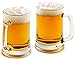 Circleware Tavern Handle, Set of 2 Beer Mugs, Huge 22 Ounce Glasses, Kitchen Glassware 2-pc. Set for Water, Coffee, Wine, Whiskey and Best Selling Beverage Drinks, 22-oz, Clear
