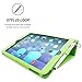 Snugg iPad 9.7 (2018/2017) & iPad Air Case, Green Leather Smart Case Cover Apple iPad Air and New iPad 2017 9.7