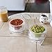 iKitchenPlus 2 Dipping Iced Bowls with Caddy Designed With the Hostess In Mind, Easy To Carry Display & Serve, Dip-On-Ice Serving Bowls Will Keep Your Dips Fresh While You Entertain Your Guest