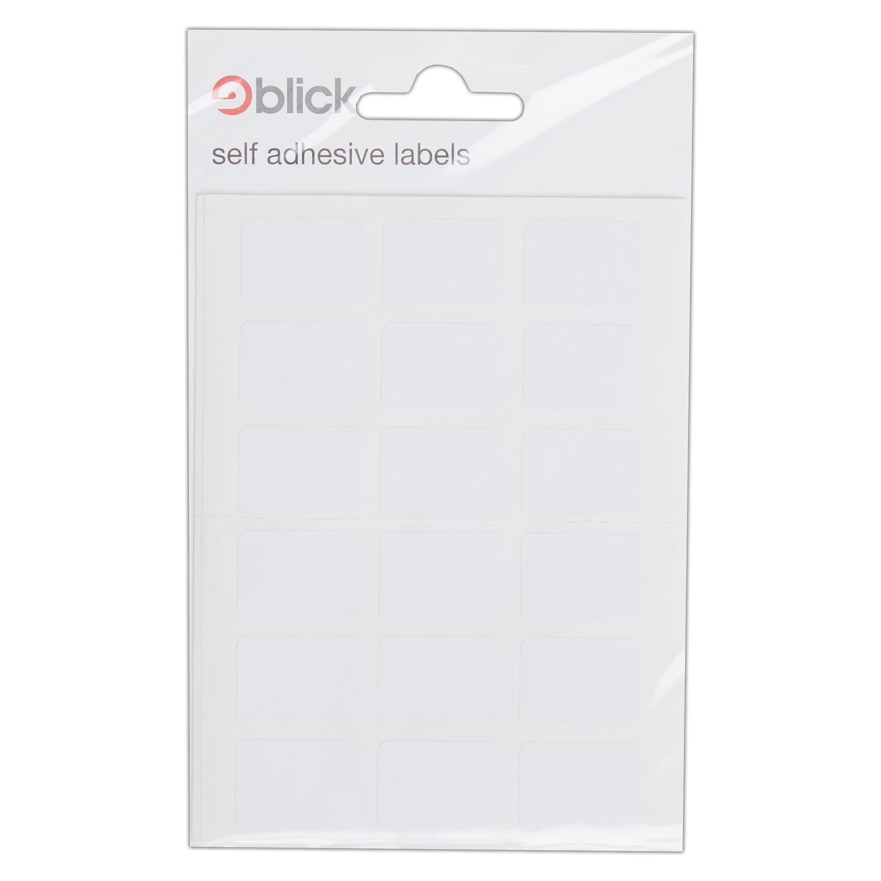 Blick Labels, White, Self Adhesive Stickers, Rectangular, 16mm x 22mm, 126 Labels, for Home, Office, Family, School, Letters, Address