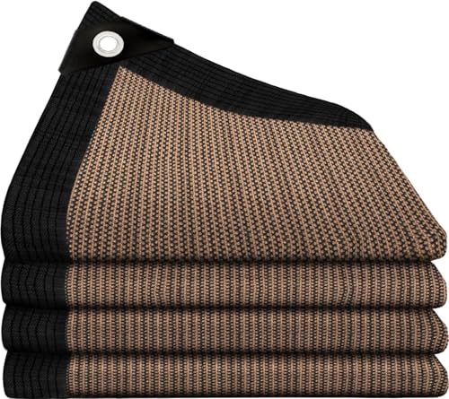 kogxscej Shade Net with Grommets, 80% Shading Rate UV Resistant, Breathable, Lightweight and Durable, Shading Netting for Greenhouse Garden Barn Outdoor