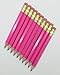 Express Pencils Half Pencils with Eraser - Golf, Classroom, Pew, Short, Mini - Hexagon, Sharpened, Non Toxic, 2 Pencil, Color - Deep Pink, (Box of 48) Golf Pocket Pencils