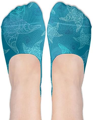 Starfish Fashion No Show Socks Cotton Socks For Women
