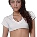 OUGES Summer Sexy Crop Tops, for Womens,Stretchy Cotton(White,S)