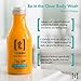 Teenology Body Wash for Teens - Avoid Body Acne and Breakouts - Sulfate and Paraben Free, Natural Botanical Extracts (Tropical Orange)