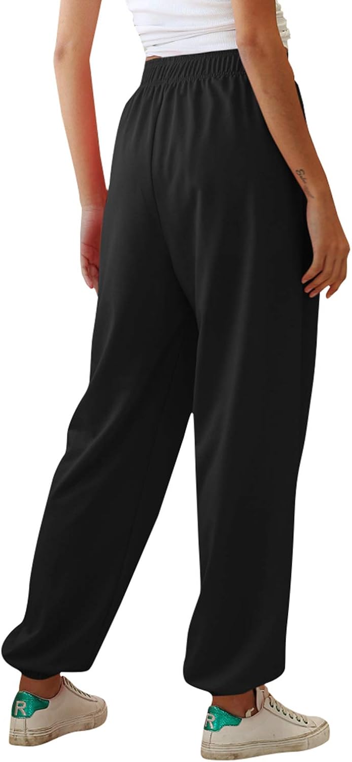 CZZSTANCE Women's High Waisted Sweatpants Joggers Pants with Pockets Workout Sport Gym Athletic Yoga Lounge Trousers: Clothing