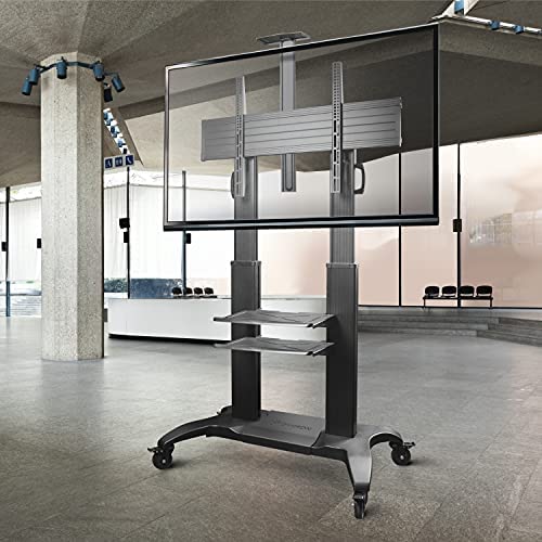ONKRON Mobile TV Stand with Wheels for 60100 Inch LCD Flat/Curved TVs