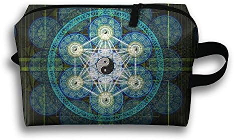 3d Eight Trigrams Oxford Fabric Makeup Bag Practical Bag For Toiletry And Skincare Water Resistant