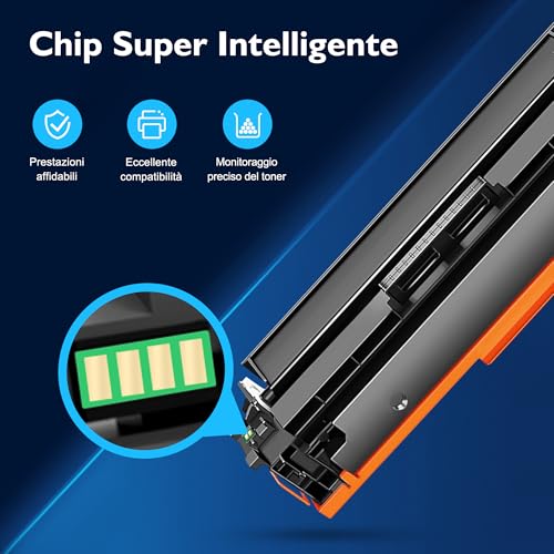 Meagiis 415A Toner Cartridges with Chip Compatible for HP 415A 415X for HP Color Laserjet Pro MFP M479fdw M479fnw M479fdn M479dw M454dn M454dw W2030A W2031A W2032A W2033A (Black, Cyan, Magan. ,