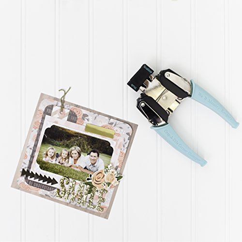 Crop-A-Dile Corner Chomper - Stub & Scallop Punch by We R Memory Keepers | Blue Comfort Handle