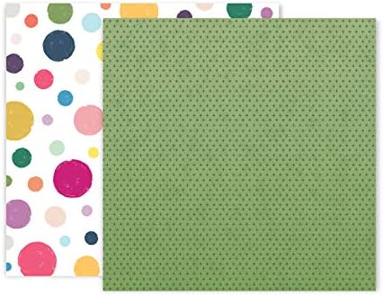 American Crafts Paige Evans Whimsical Double-Sided Cardstock 12"X12"-#20