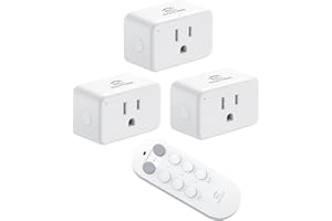EIGHTREE Remote Control Outlet for Seniors, Mobility-Limited Users, Wireless Light Switch for Christmas Decorations, Household Appliances, Expandable Remote Outlet Switch, 15A/1800W, 100ft RF Range