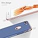 iPhone 7 Plus iPhone 8 Plus Hollow Case Slim 3 in 1 Hard PC Matte Surface Non Slip Shockproof Anti-Scratches Full Body Protective Cover for iPhone 7+ iPhone 8 + (iPhone 7 Plus iPhone 8 Plus, Blue)