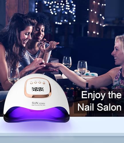 UIHOL UV LED Nail Lamp, 380 W Professional 81 LED Lamp Balls, Semi-Permanent Curing Quickly Pedicure Oven for All Nail Polishes, Automatic Sensor for Manicure at Home and in the Salon