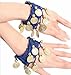 BellyLady Belly Dance Wrist Ankle Cuffs Bracelets, Halloween Costume Accessory-Red