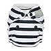 GroVia Newborn All in One Snap Reusable Cloth Diaper (AIO) (Onyx Stripe)
