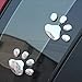 KitMax (TM) Pack of 12 Pairs 3D Cat Paw Dog Claw Auto Car Truck Laptop iPad Window Wall Motorcycle Decor Decal Sticker
