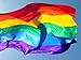 candiway Rainbow Flag Large Gay Pride Flag 5X3FT Rainbows LGBT Flag Gay Lesbian Right Fighting Flags