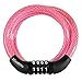 Master Lock 8143DPNK Standard Combination Bike Lock, Pink, 4'