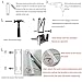 LANRCYO Indoor/Outdoor Wall Mounted Folding Clothes Drying Rack- Clothes Hanger -Aluminum Folding Clothes Hanger Hanging on Bathroom,Bedroom Balcony and Laundry,Home Storage Organizer